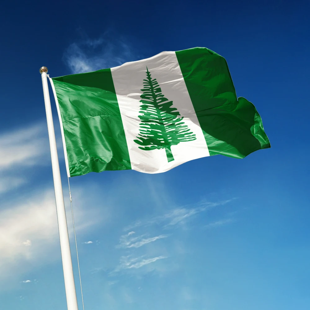 3x5 Ft Norfolk Island Flag Vivid Color and Fade proof Flags of Australia Polyester with Brass Grommets 3 X 5 Ft