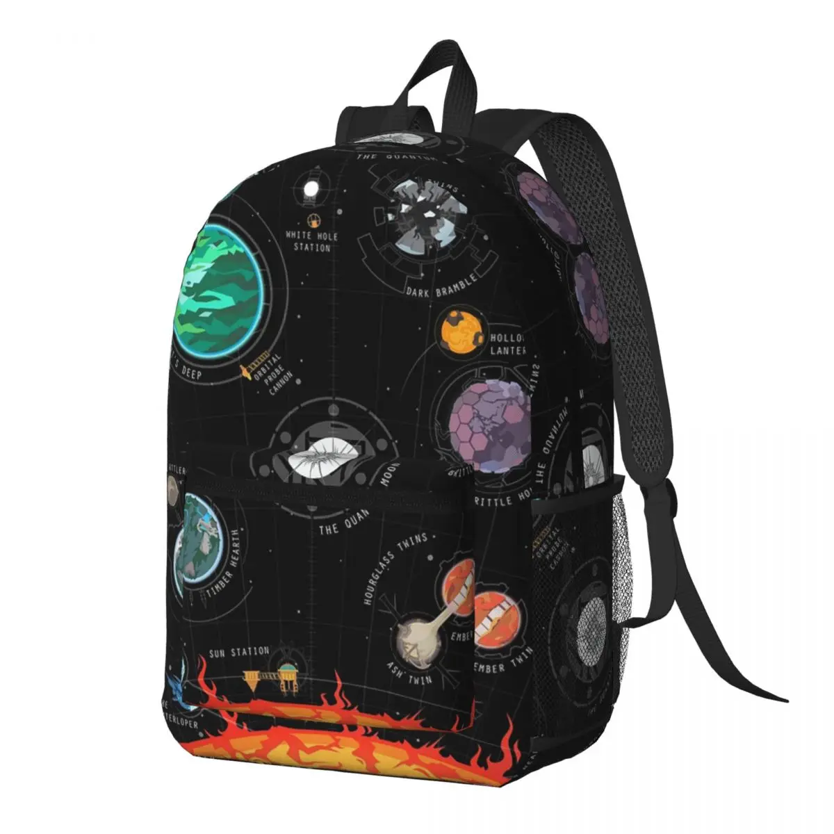 

Outer Wilds System Backpack Daypack Large Capacity Kids BookBag School Bag Shoulder Bags for Men Women