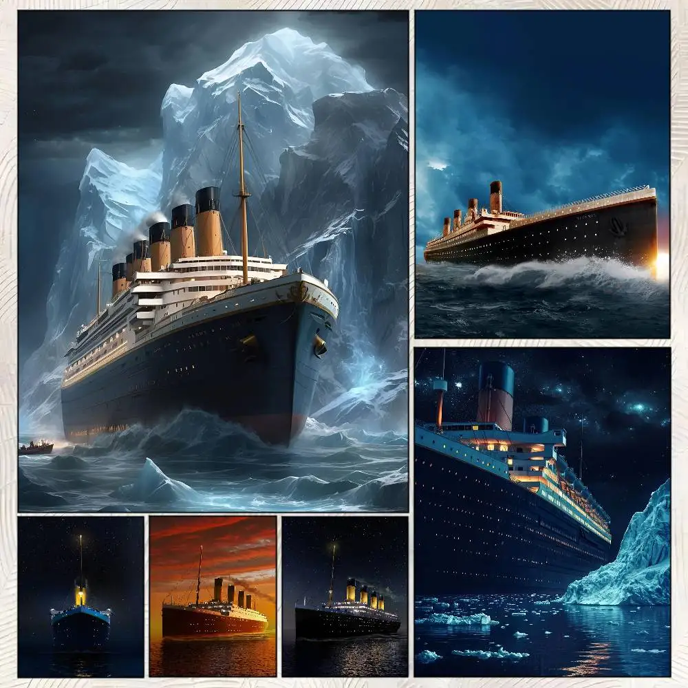 Titanic Poster Self-adhesive Art Room Entrance Restaurant Wall Decor Art Painting