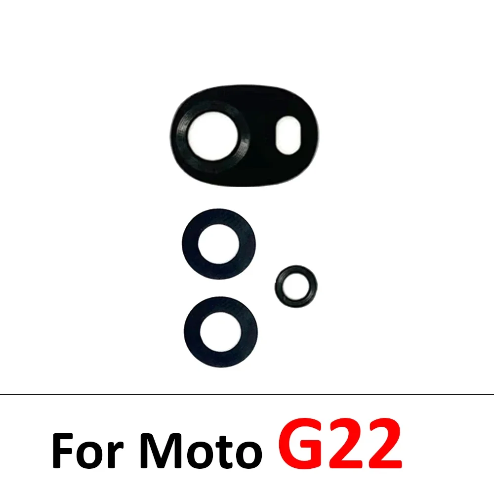 New Rear Back Camera Glass Lens For Motorola Moto G22 G32 G42 G52 G62 G13 G23 G53 G73 G14 G24 G34 G54 G84 5G With Ahesive