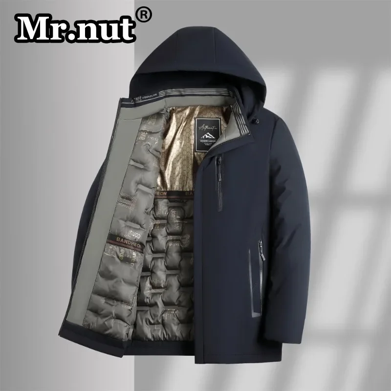 Mr.nut Men's Casual Fashion Thickening Cotton-padded Clothes Winter Windbreak Keep Warm Jackets Outdoor Activities Jacket Man