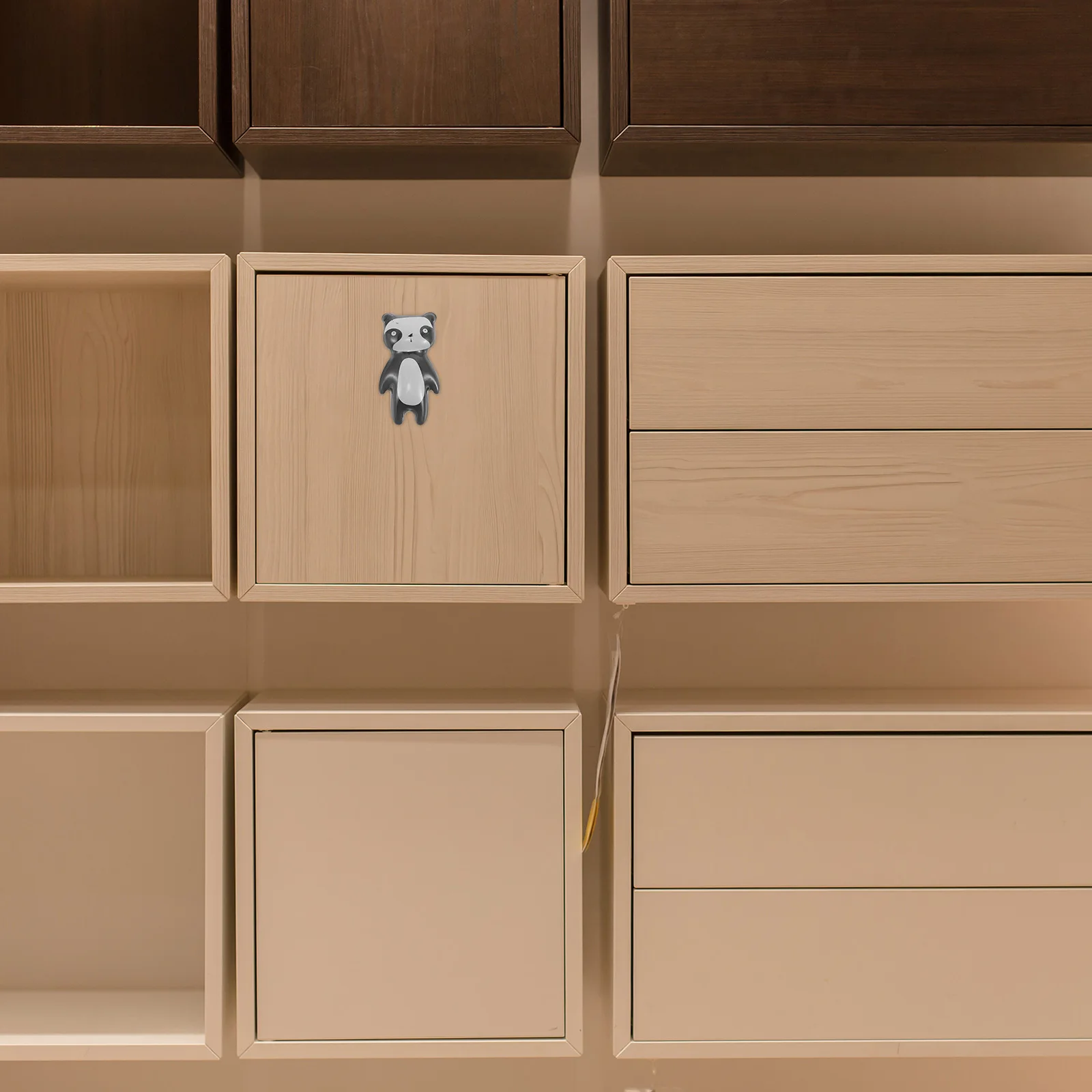 

Decorative Panda Cabinet Knobs Cute Animal Drawer Pulls for Kids Room Dresser Cupboard Handles Brass Furniture Hardware