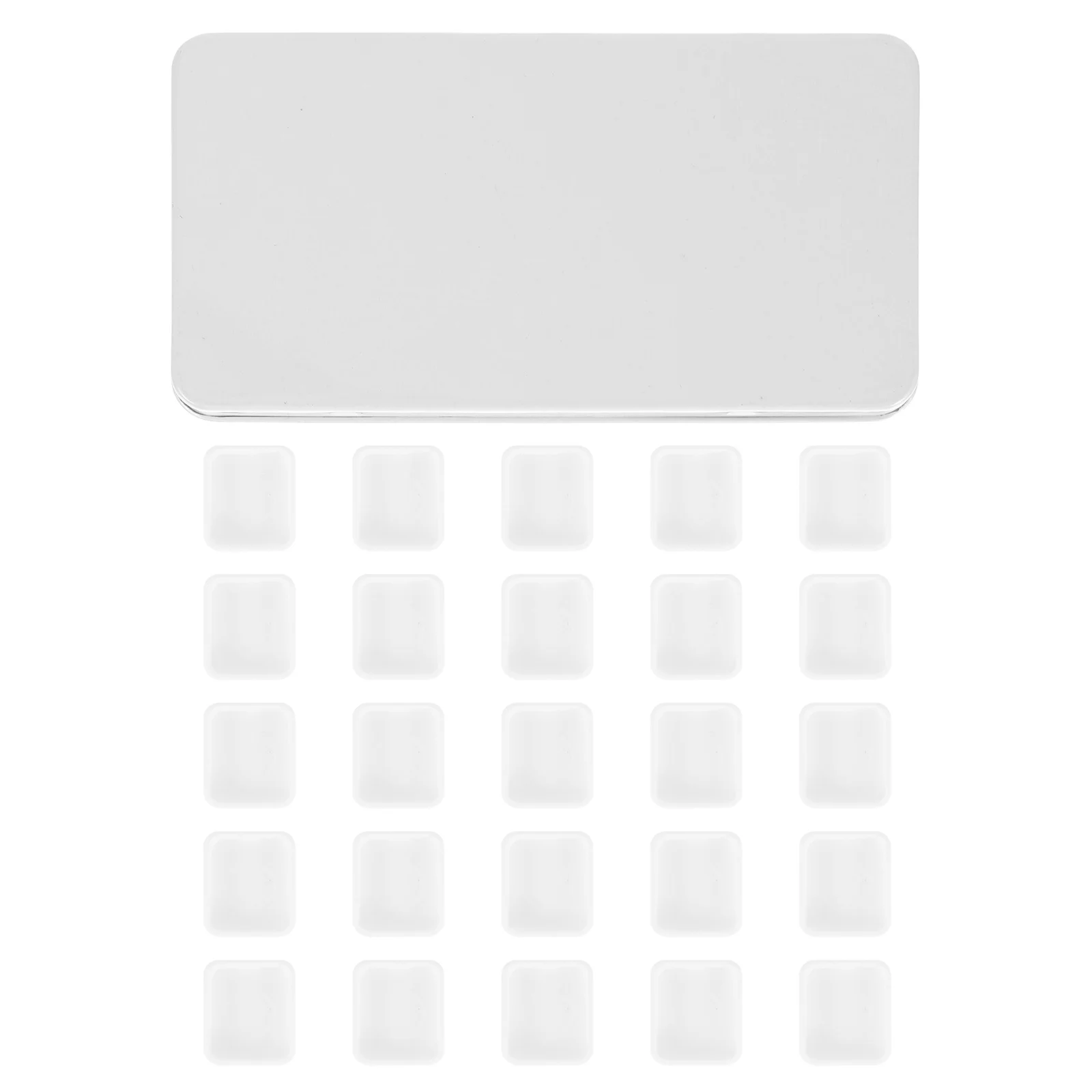 

1 set 24 Compartments 1ML Empty Tin Portable Palette Compartments Color Box Storage Dishes Paint Watercolor Box Gifts