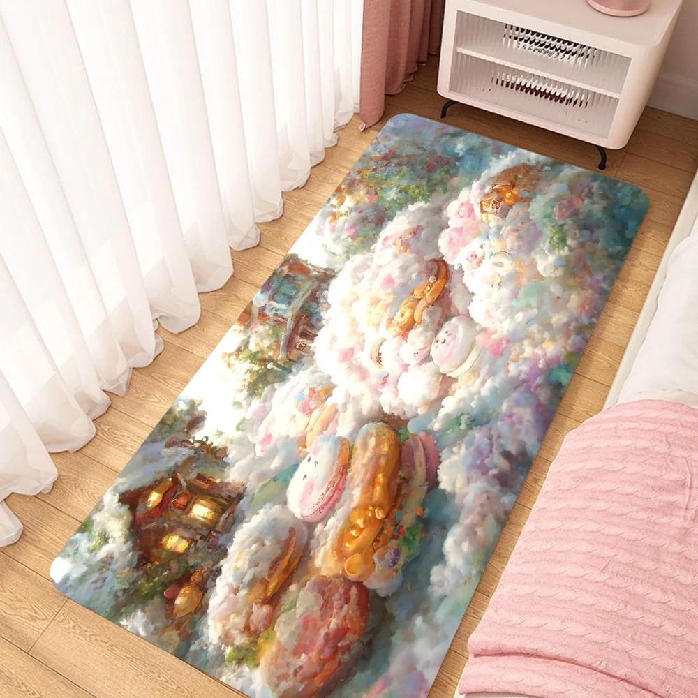 The Dessert House in the Clouds Bath Mat Kitchen Carpet for Home Entrance Room Rug Bedroom Mats Welcome Offers Customized Custom