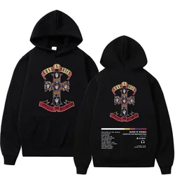 Guns N Roses Band Accessory for Destruction Printed Hoodie Rock Hip Hop Trendy Sweatshirt Gothic Fashion Hoodie unisex