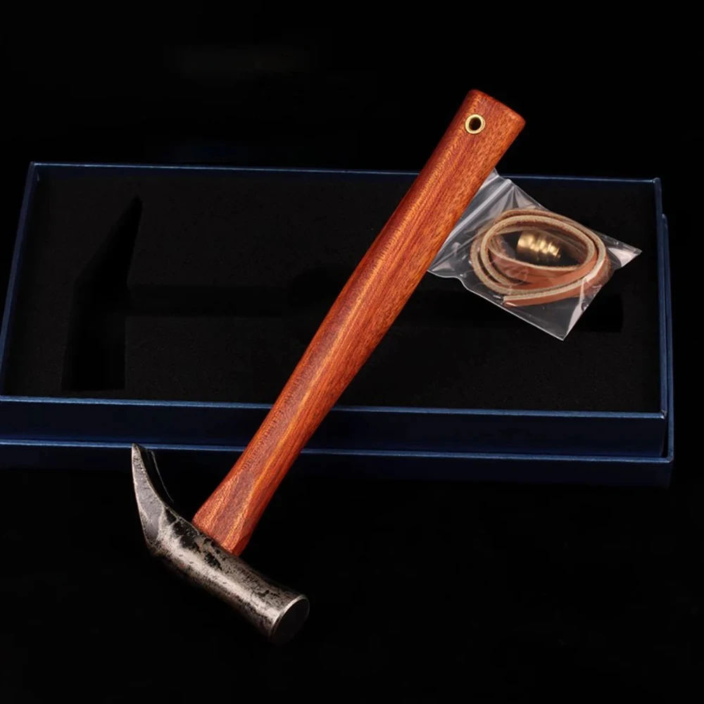 Japanese-Style Claw Hammer HRC54 S55 High Carbon Steel Head With South American Bloodwood Handle Nail Extractor Puller 255G