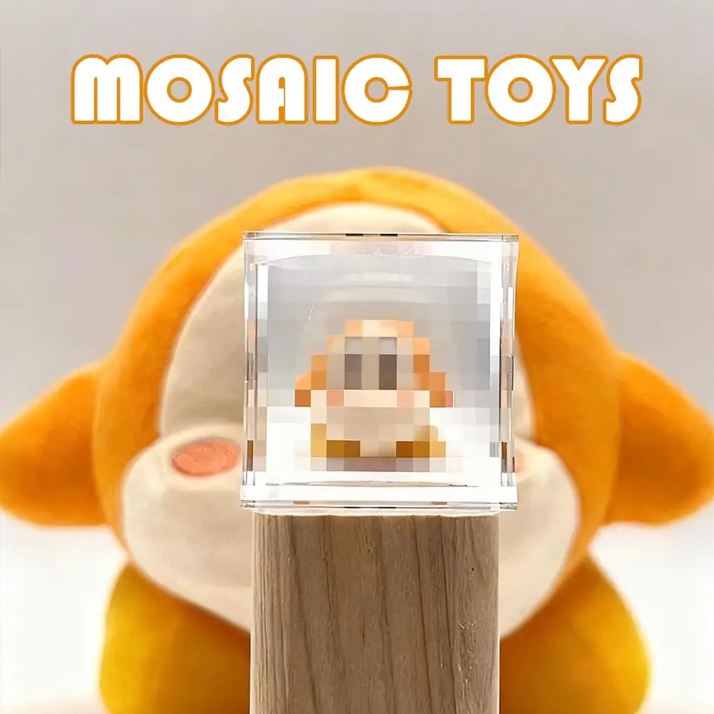 Pixel Mosaic Filter Lens Retro Game Effect Phone Camera Material Portable High Attachment Transparent Keychain Clarity Y2W8