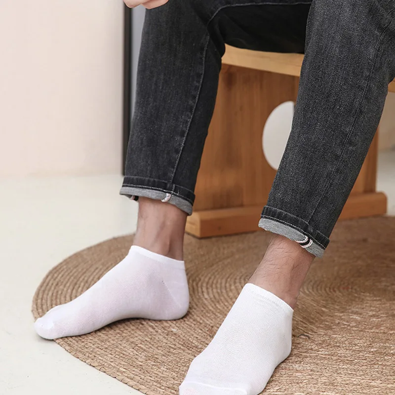 CHRLEISURE 10Pairs Men\'s Breathable Comfortable Socks Office Casual Business Sock for Sneakers Shoes Stocking Work Socks