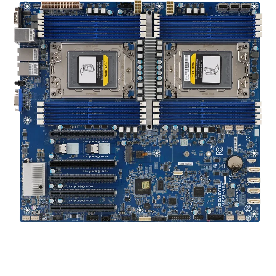 giga byte Dual Channel Server Motherboard MZ72-HB2 8-Channel Memory 7003 Dual Channel Comes with 10G Network Card