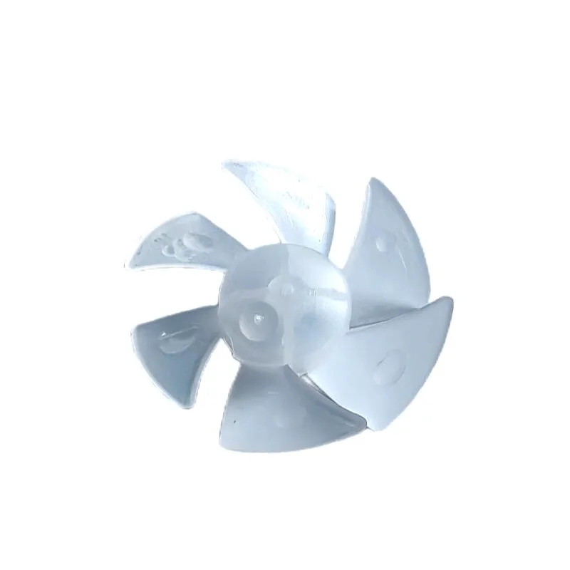 10ชิ้น/ล็อตชิ้นส่วนเครื่องเป่าผมใบมีด6ใบใบพัดโปร่งใส5ซม. เส้นผ่าศูนย์กลาง2มม. รูตรงกลาง