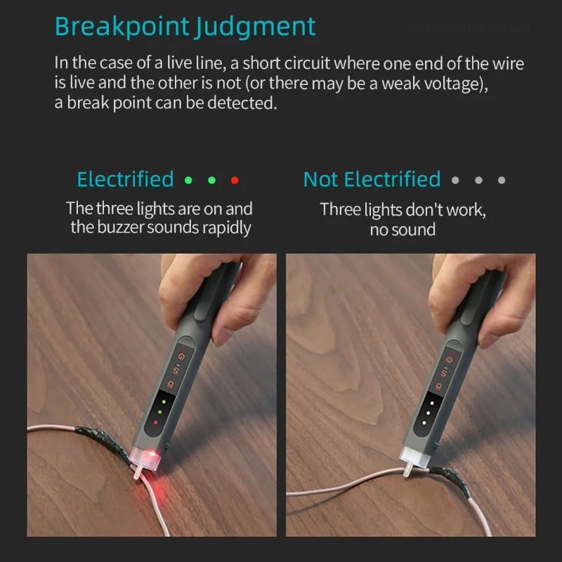 JIMIHOME High Precision Electric Voltage Test Pen Wireless Electrical Non-contact Inductive Detection Mini Measuring Tool