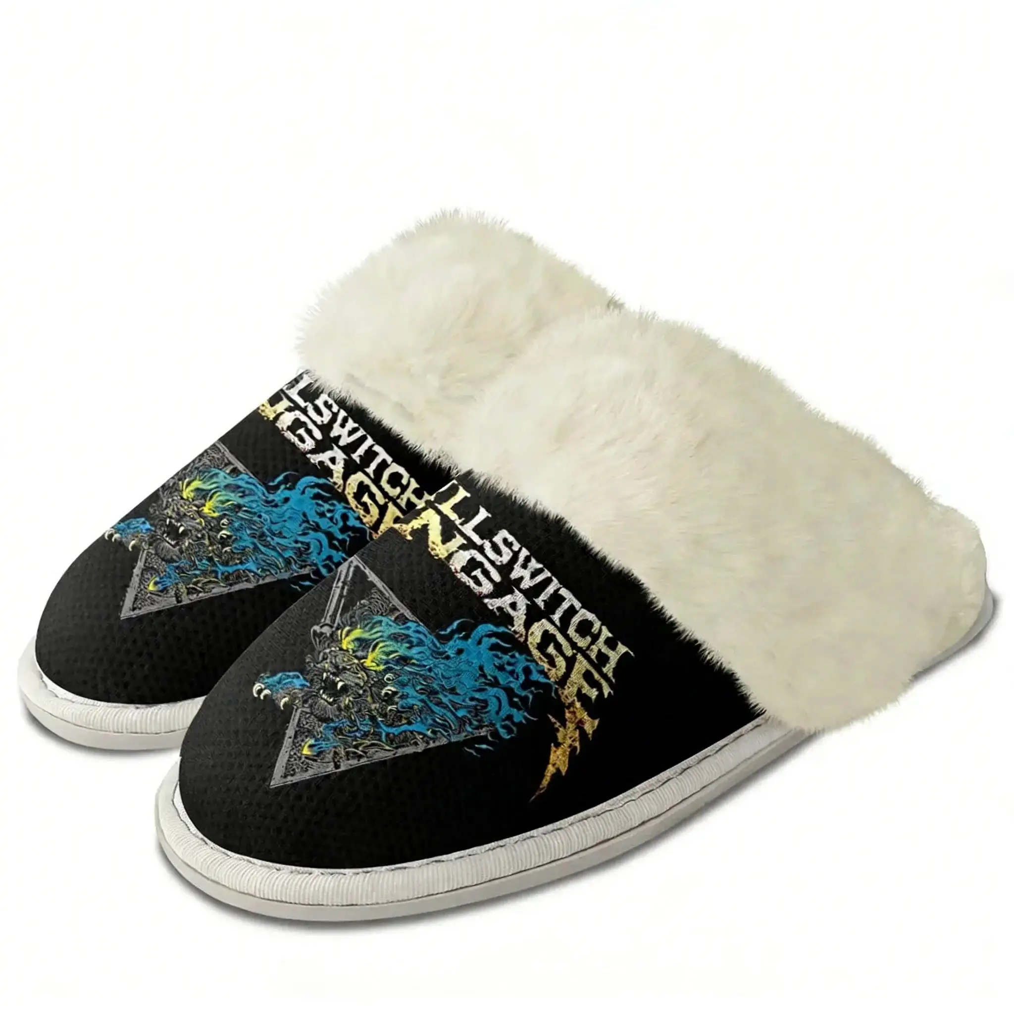 Killswitchs Engages Band Plush Slippers Keep Mens Womens Home Cotton Bedroom Lightweight Warm Slipper Custom Shoes