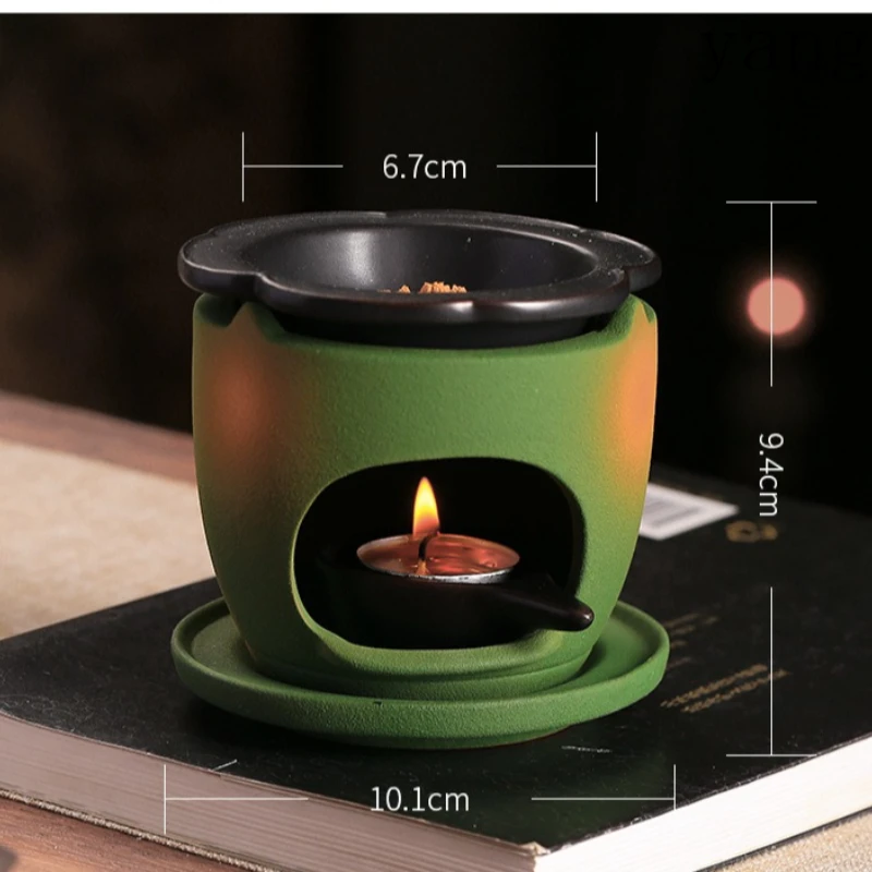 LTT Ceramic Aromatherapy Stove Indoor Household Fire Insulated Air Burner Candle Incense Ornament