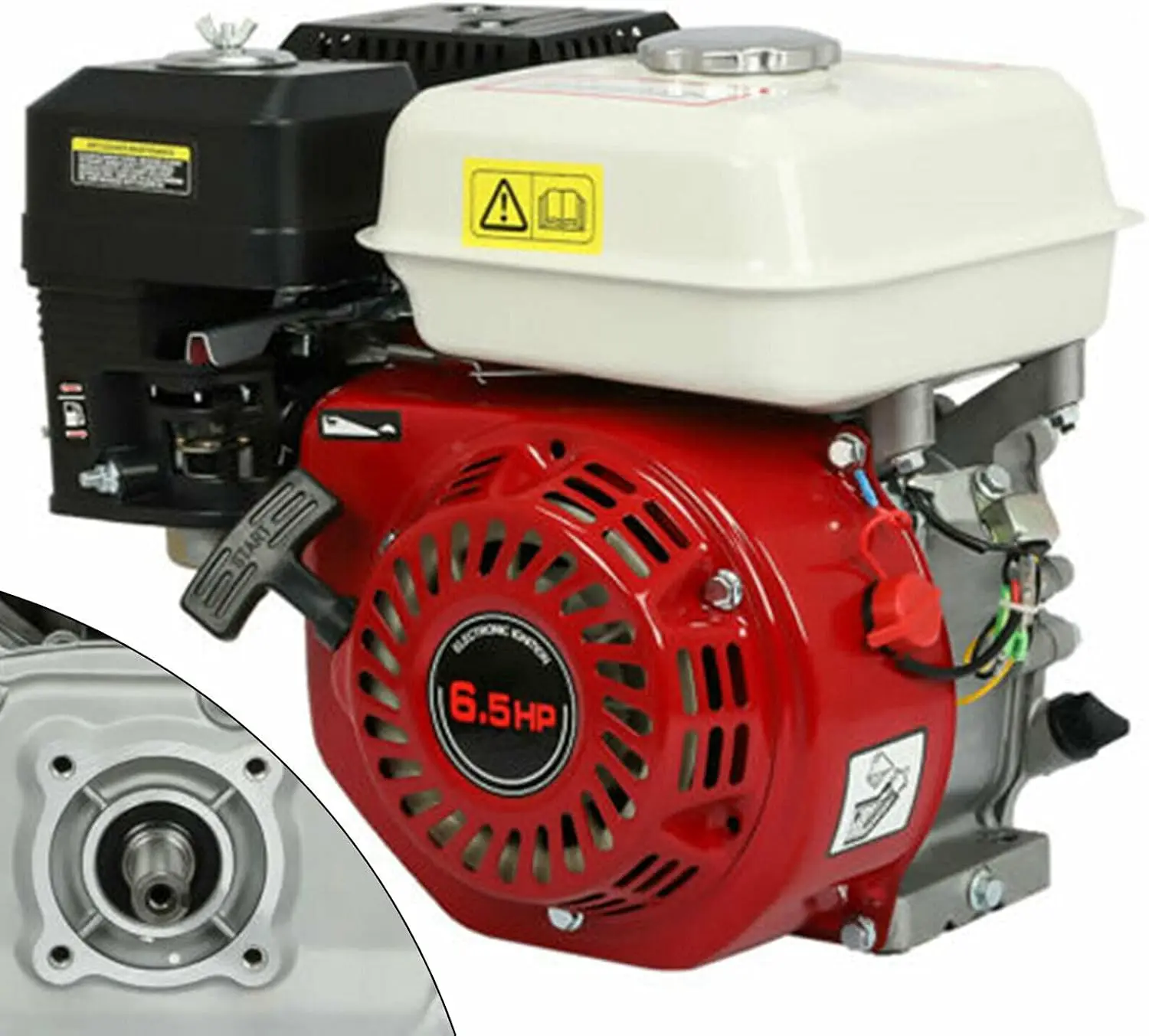 4 Stroke Gasoline Engine OHV Air Cooled Pull Start Motor, 160CC Gas Engine Motor for H-o-n-d-a GX160