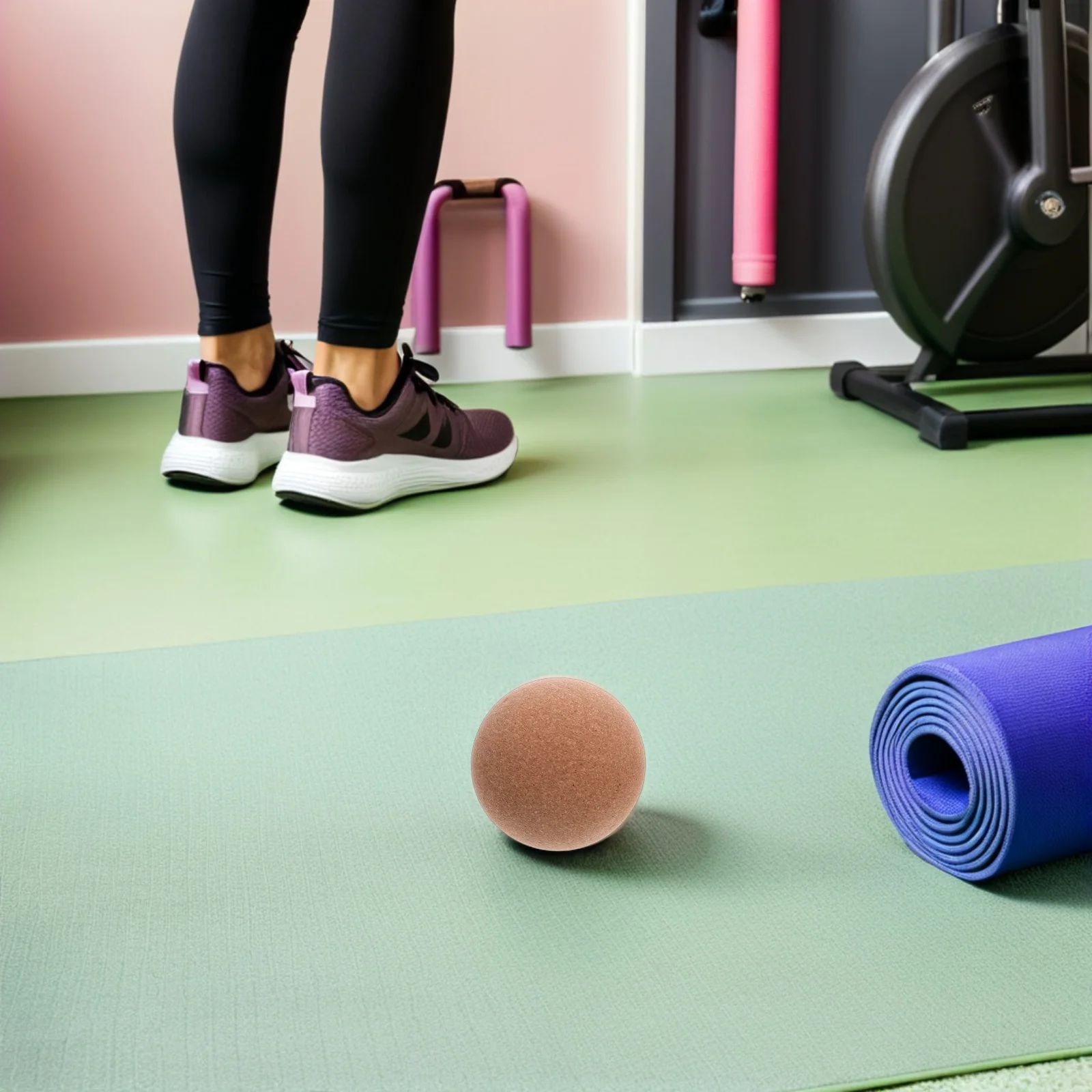 

4 шт. пробковые массажные шарики портативный глубокий триггер для терапии ролик для ног инструмент для расслабления мышц массажный мяч