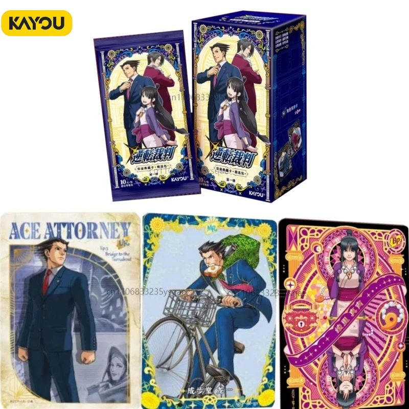 KAYOU Carte de collection authentique Ace Attorney, jeu de cartes animées, jouet périphérique, cadeau pour enfants