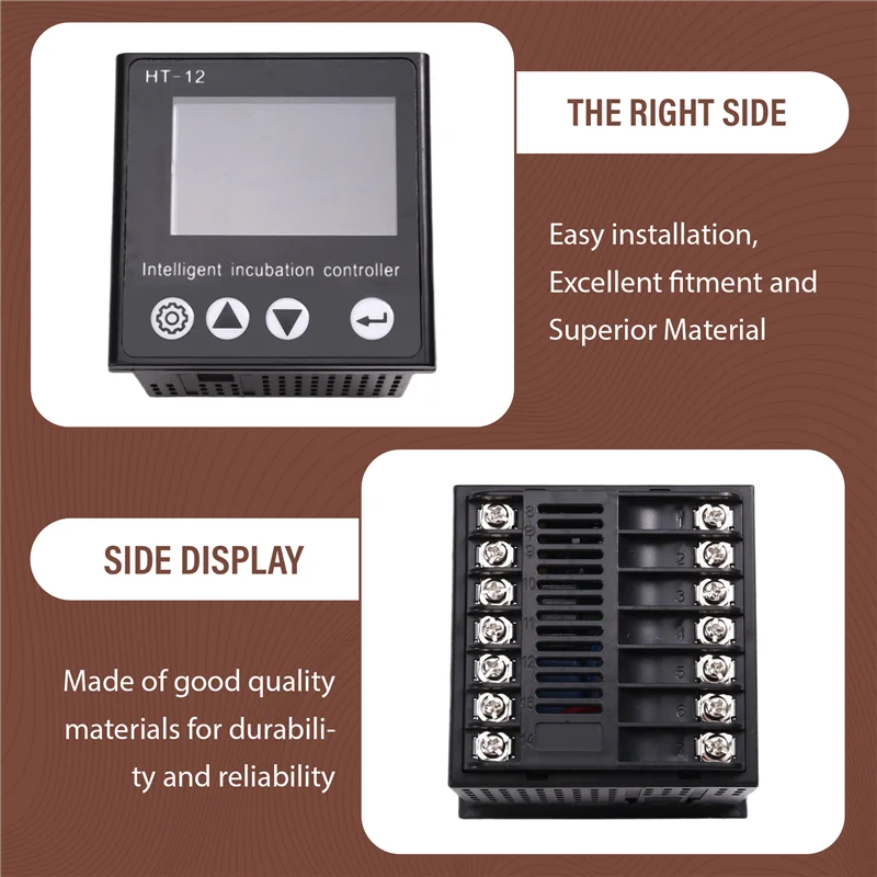 BNVN-HT-12 Intelligent Incubator Thermostat Egg Incubator Controller HT-12 Incubator Multifunctional Temperature Controller
