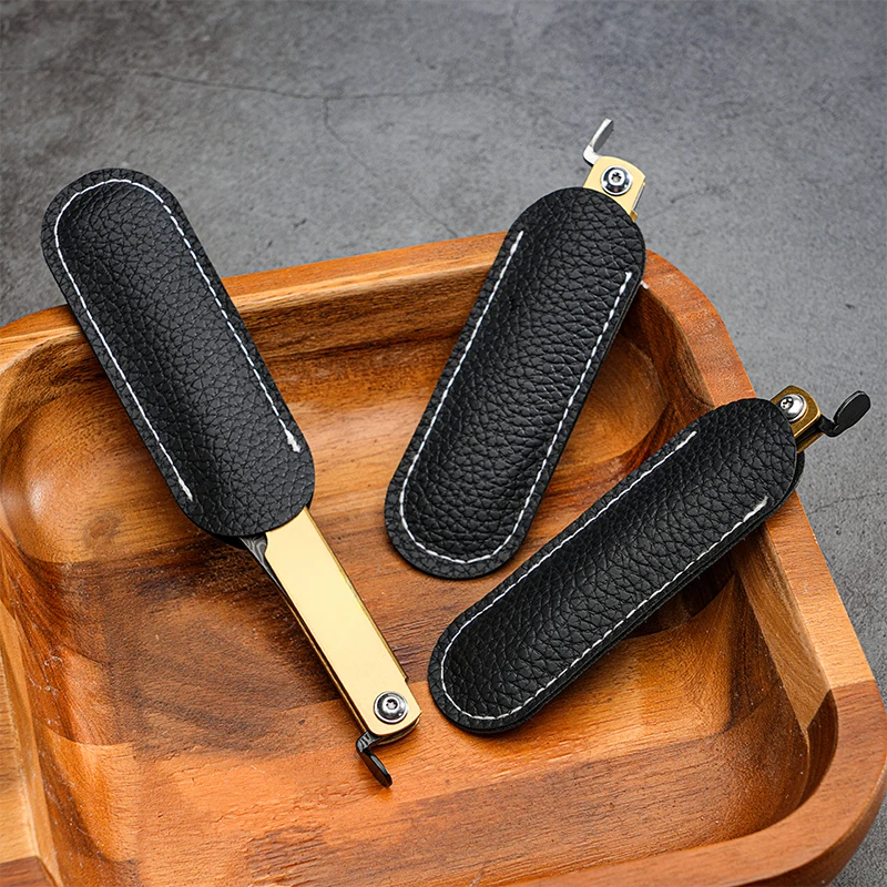 Tragbares Taschenmesser mit Holster, Edelstahl-Messer Outdoor-Werkzeug – Detail 2