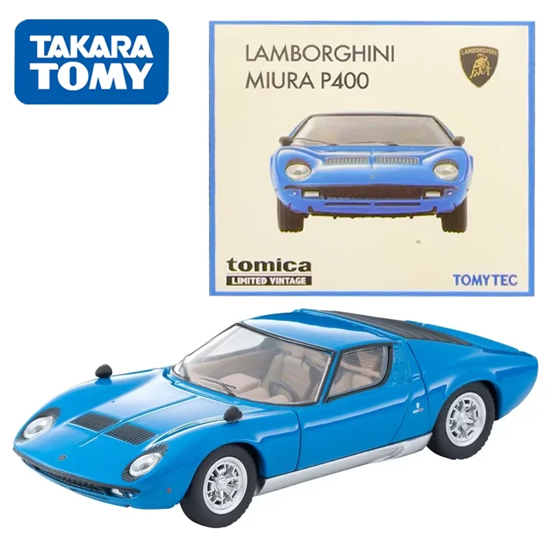 TAKARA TOMY TOMYTEC Tomica 1/64 TLV Lamborghini Miura P400 синяя Ограниченная серия из сплава игрушечный мотор отлитый под давлением металлическая модель подарок