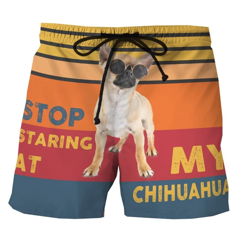 Summer Animal 3D Print Men's Hawaiian Beach Shorts Mens Swim Casual Board Pants Oversized Surfing Swimsuits Trunks Man Clothing