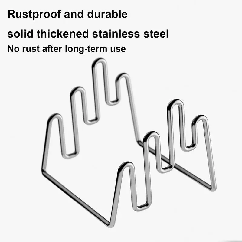 Estantes para tabla de cortar, estante organizador de platos de cocina de acero inoxidable, ahorro de espacio, diseño de 3 ranuras, soportes de almacenamiento para tabla de cortar