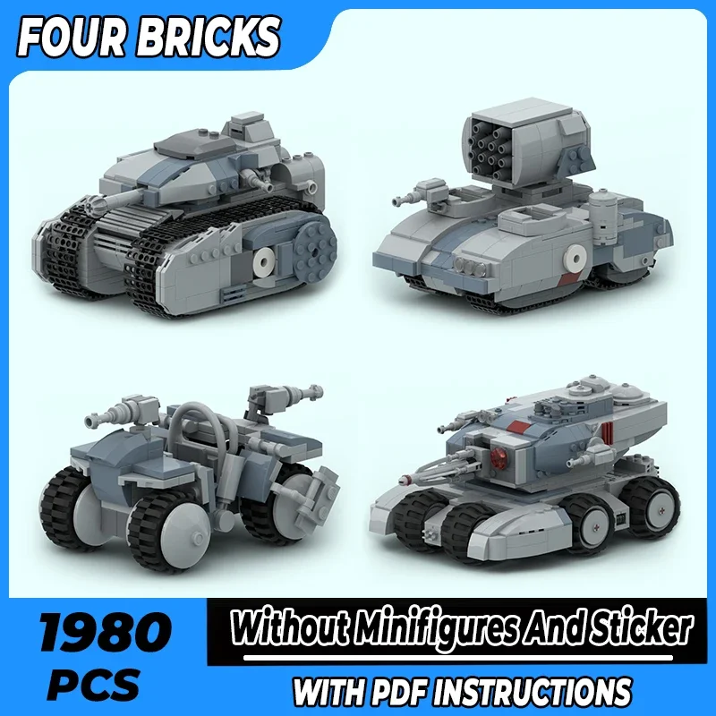 Space Military Weapon Model Moc Building Bricks Empire Light Tank Technology Modular Blocks Gift Christmas Toy DIY Sets Assembly