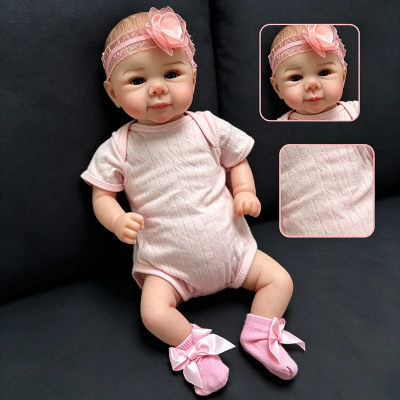 48cm Juliette Lifelike Soft Touch Princess Bebe Girl Hand Detailed Painting Collectible Art Toy Doll