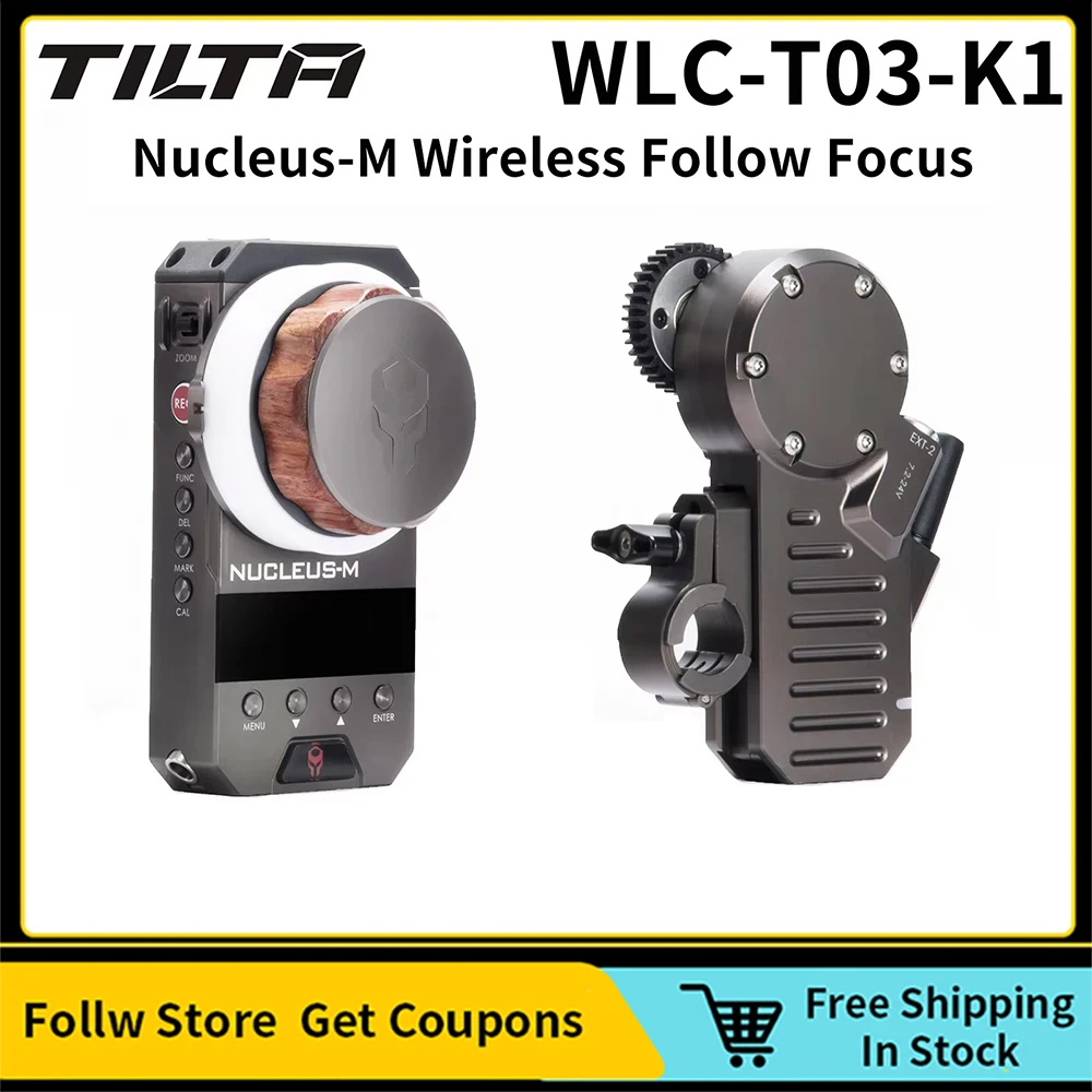 TILTA WLC-T03-K1 Nucleus-M Wireless Follow Focus Lens Control System Kit I for DSLR Camera Gimbal DJI Ronin RS3