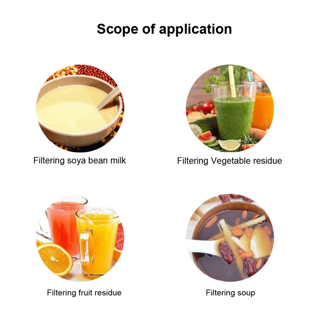 

2 Pcs Filter Bag Residue Strain Strainer Food Bags Media Juice after Juicing Multifunction Travel