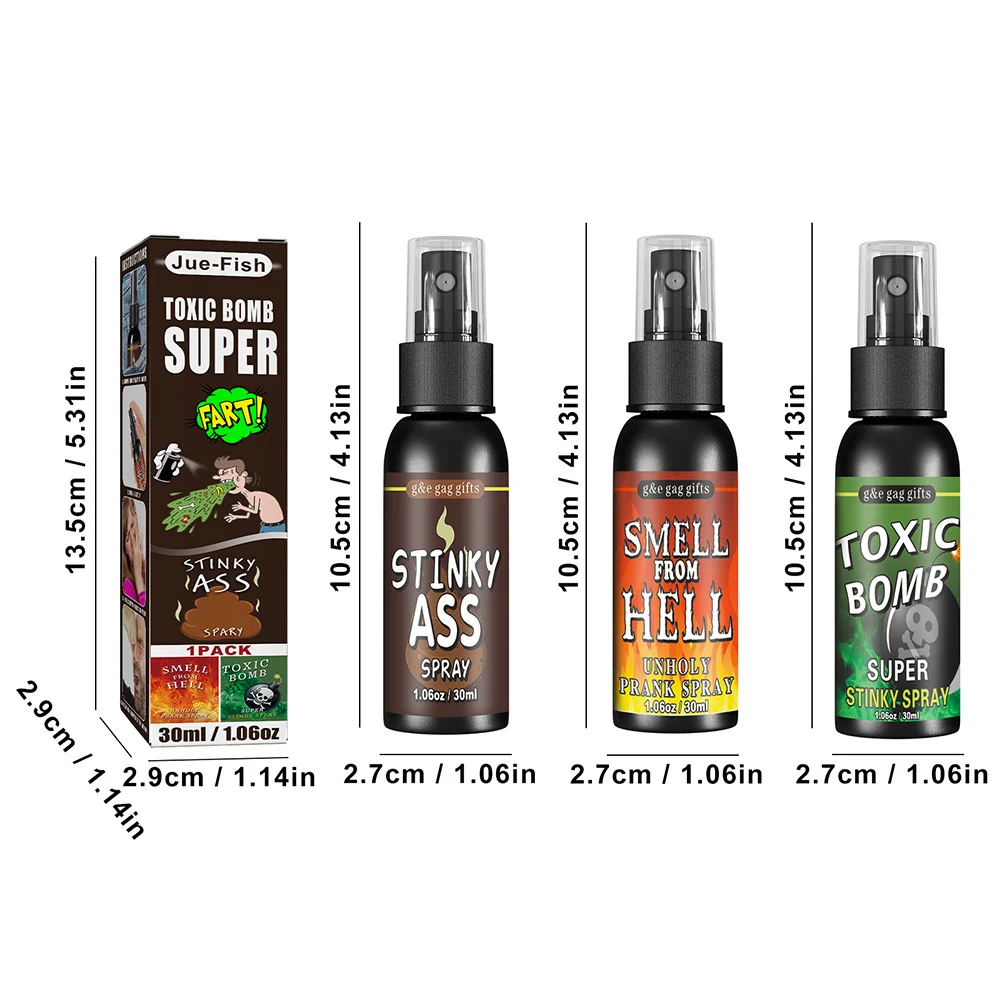 30ml Fart Spray Prank Joke Non Toxic Terrible Smell Spray Plastic Fart Gag Spray Party Supplies Odor Spray Halloween Funny Toys image 6
