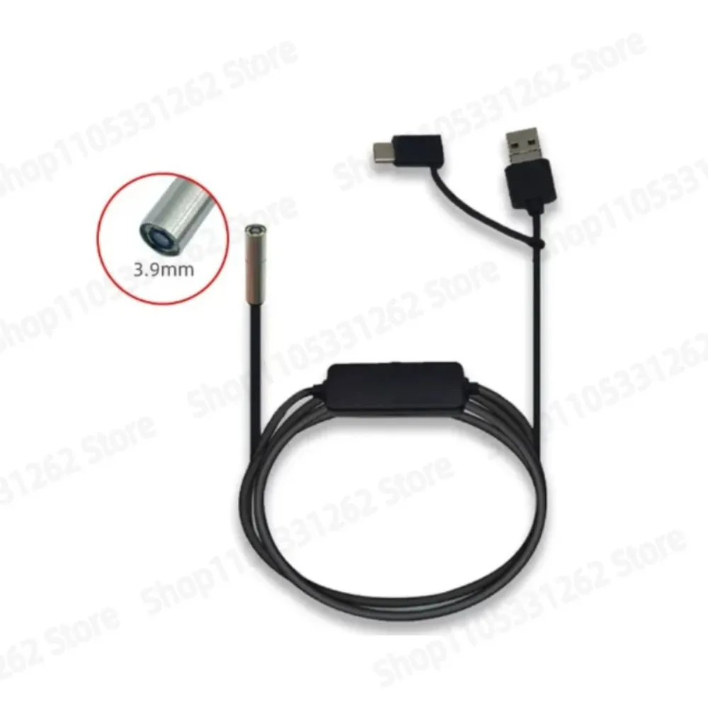 3.9Mm High-definition Industrial Endoscope with 360 ° Probe, Suitable for USB-C Plug and Play Miniature Detection Camera