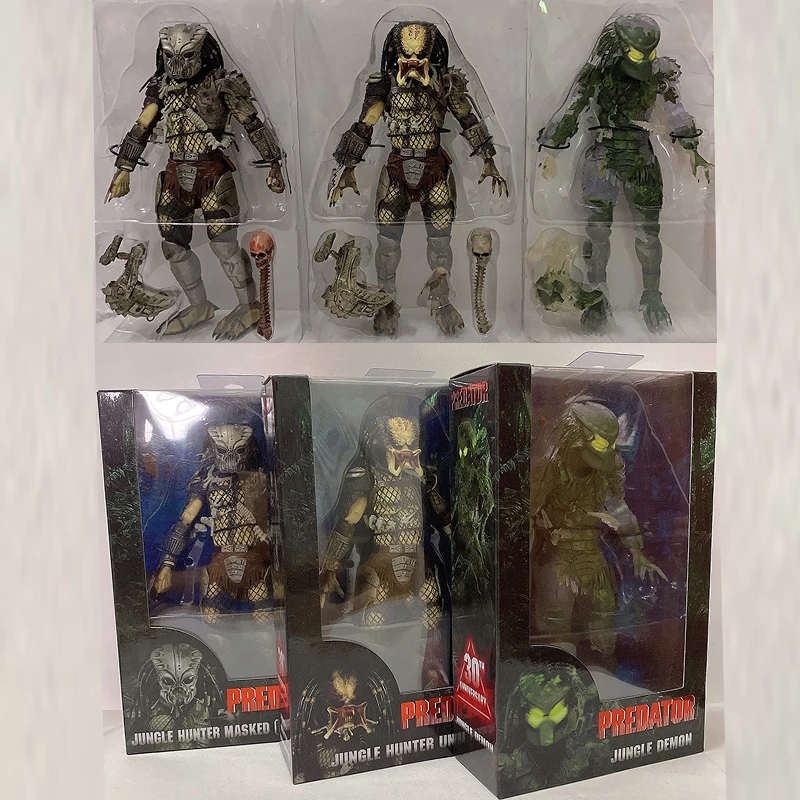 الأجانب مقابل المفترس الغابة شيطان المفترس هنتر ملثمين ملثمين عمل الشكل 30th الذكرى لعبة مجسمة سطح المكتب الديكور هدية