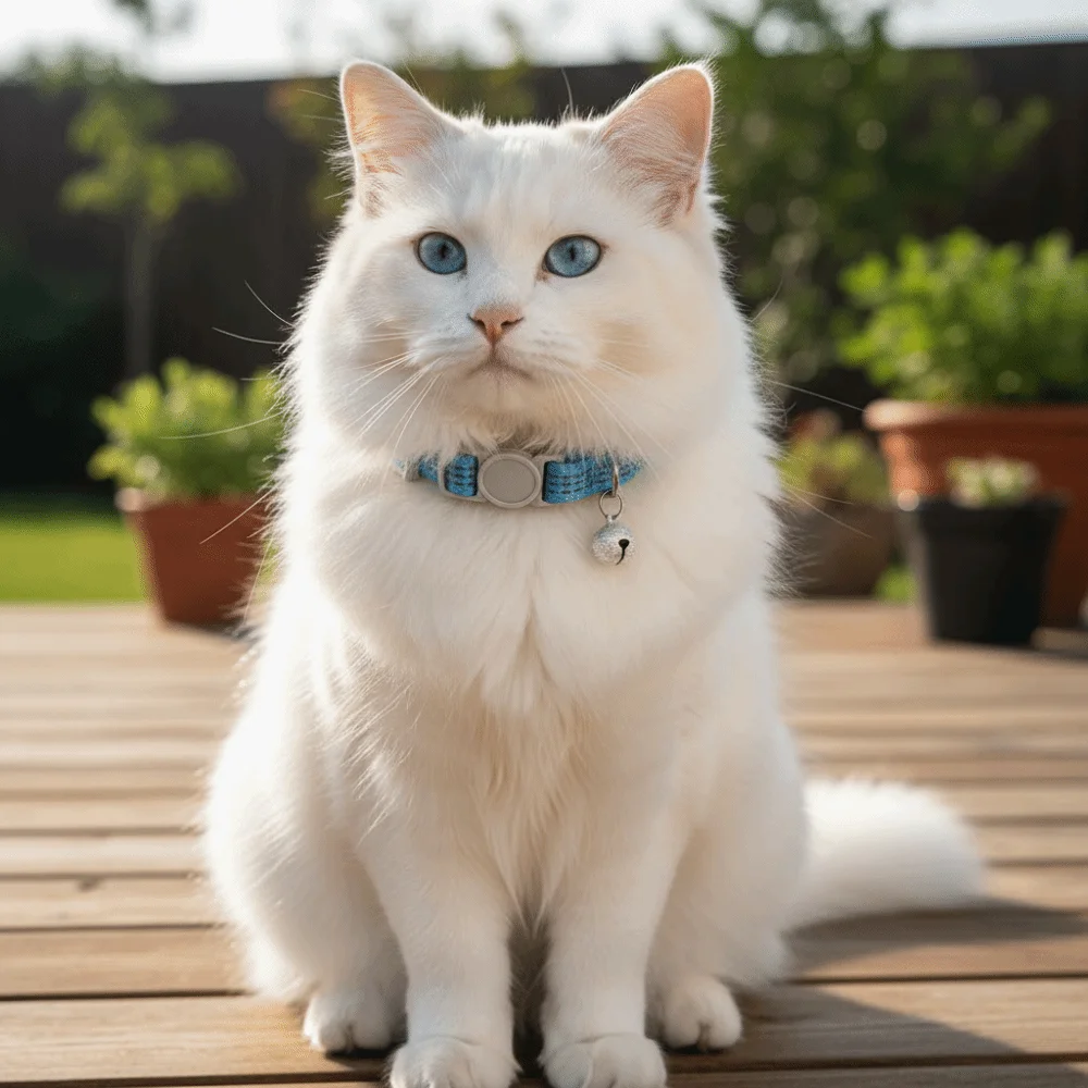 

5PCS/SET Nylon Reflective Cat Collars Portable Breakaway Design Pet Collars Candy Color with Bells Pet Necklace