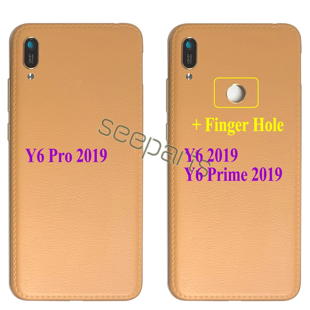 New Cover For Huawei Y6 2019 Y6 Pro 2019 Y6 Prime 2019 Back Battery Cover Rear Housing Y6 2019 Case Y6 Pro 2019 Battery Cover