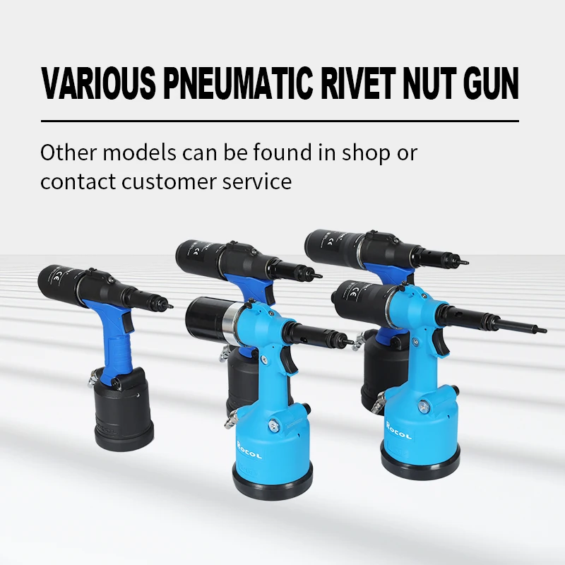 RL-5312 Pneumatic Rivet Nut Gun M3-M12 Easy Operation Riveting Tool Efficient Pull Force Air Riveter Energy Saving