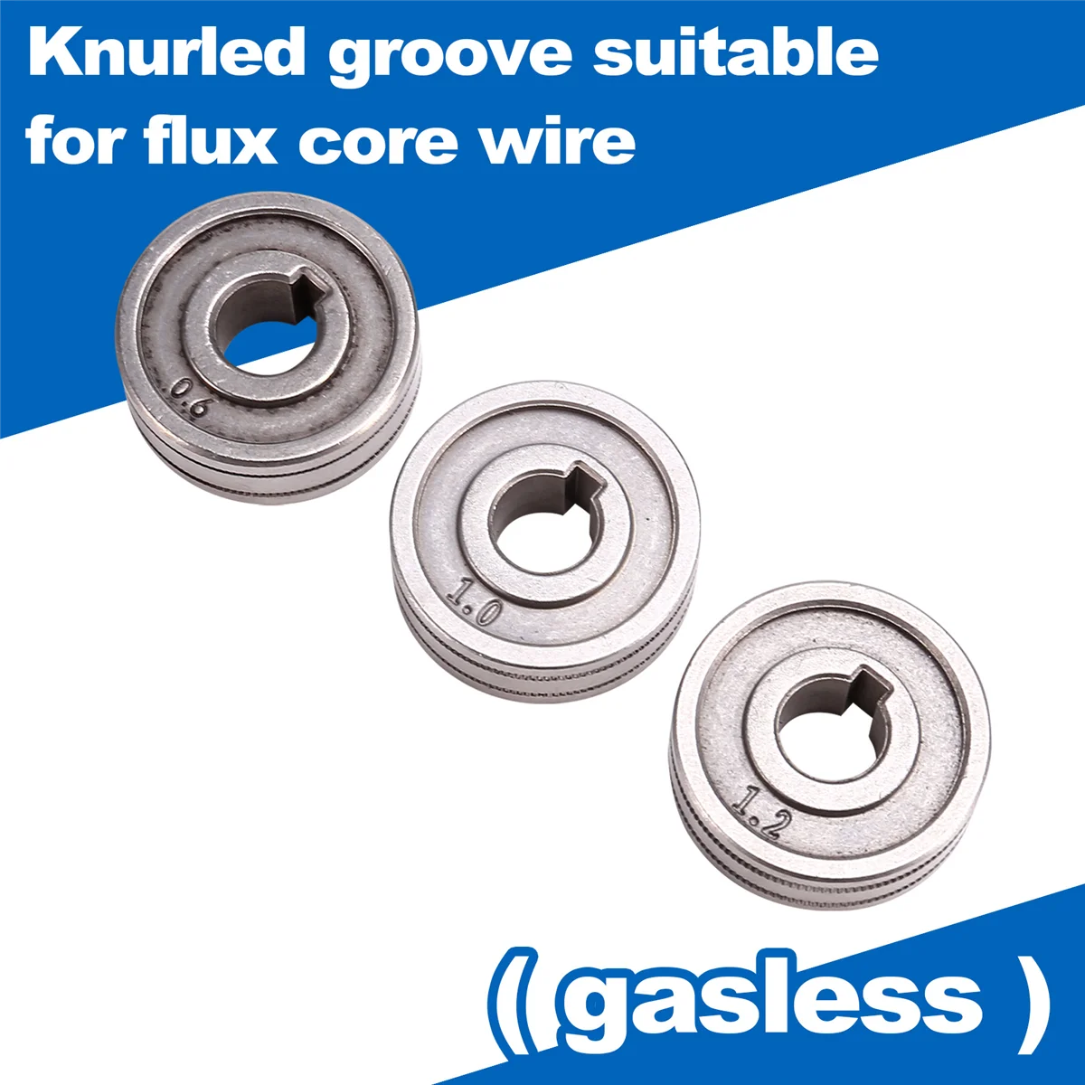 3PCS Welding Wire Feeding Roller Drive Wheel 0.6mm-1.2mm Knurl K Groove MIG Wire Guide High Quality Welding Accessories