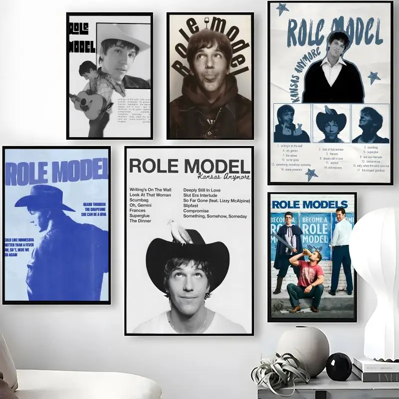Singer R-Role M-Model Poster Autocollants muraux imperméables autocollants, décoration murale amovible pour salon et chambre à coucher