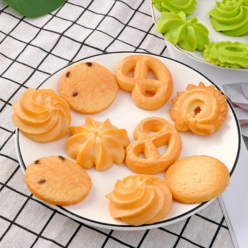 1PC Artificial Cookies Model Simulation Toy Home Decor Fake Cake Dessert Candy Photo Props Home Festive Ornaments Decoration