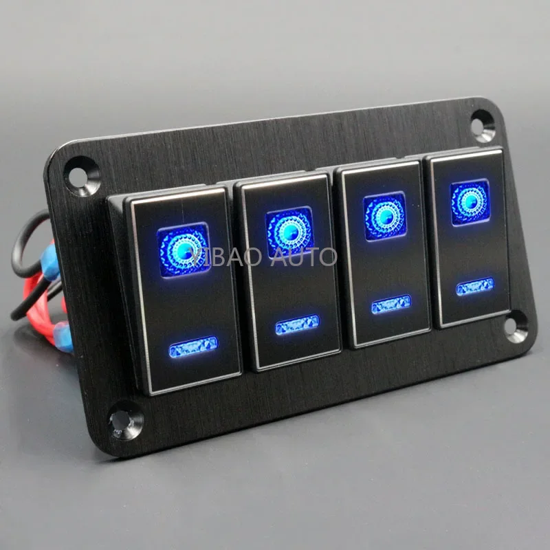 

Красивая металлическая 2-8-клавишная двойная фотопанель для морского лодки и автомобиля, морской автомобиль, кулисный переключатель, водонепроницаемые панели для автомобилей