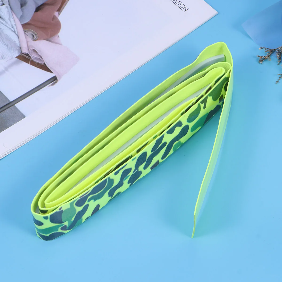 تنس مضرب بدمنتون شريط لحام Overgrip المضادة للانزلاق لينة بولي يوريثان امتصاص الرطوبة التفاف للرياضة قصبة صيد خشبية القفز حبل الأخضر #6