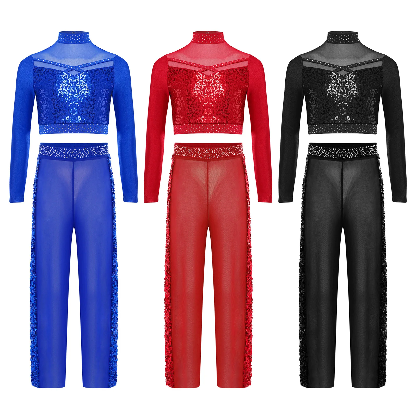 Conjuntos de baile de Jazz para niñas, traje deportivo, disfraz de actuación para práctica y puesta en escena