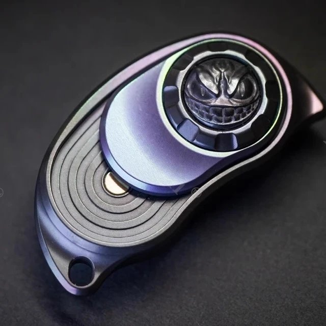TKEDC Mini Pea Pod Mechanical Push Slider Rotation Fidget Sliders Fidgeting toys Office Stress Relief Gadgets Anxiety Toys