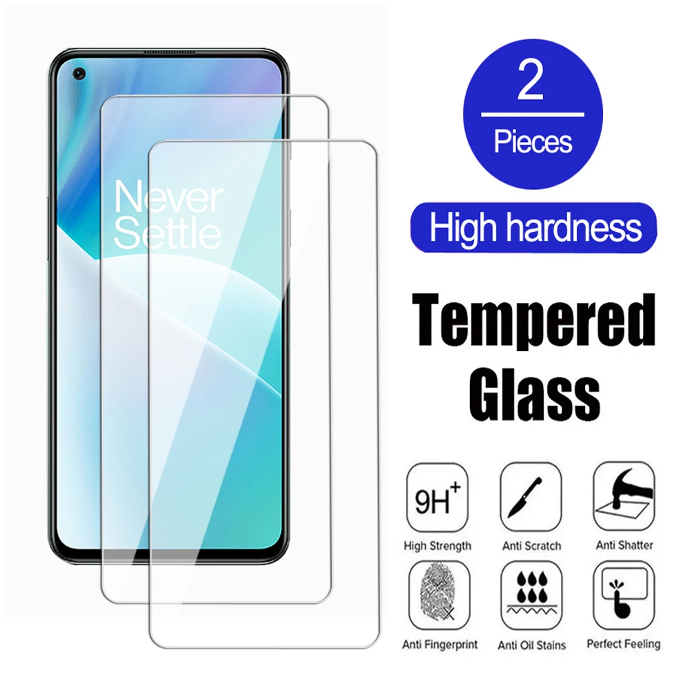 2pcs Full cover Tempered Glass For OnePlus Nord CE 3 2 Lite 5G Screen Protecctor For OnePlus Nord 2T 3 Transparent glass Film 9h