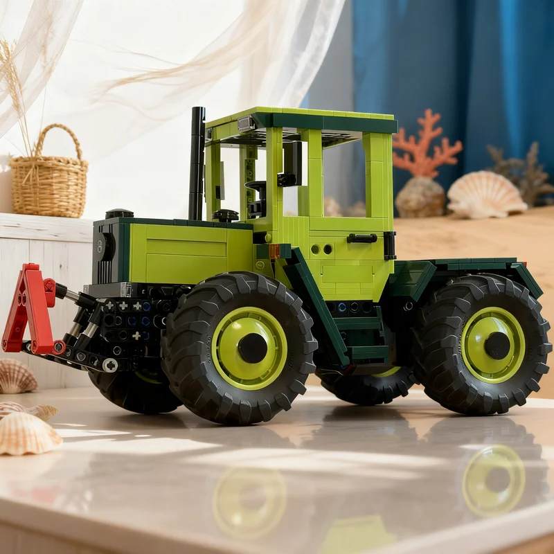 

951pcs MOC MB Trac 1000 Technical Vehicle Model Building Blocks Home Decor Desk Display Shelf Accent Collection Gift For Adults