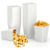 12pcs Paper Candy Cartons Popcorn Box Party Supplies Pure Popcorn Boxes Snacks Food Tub Wedding Kids Birthday Supplies