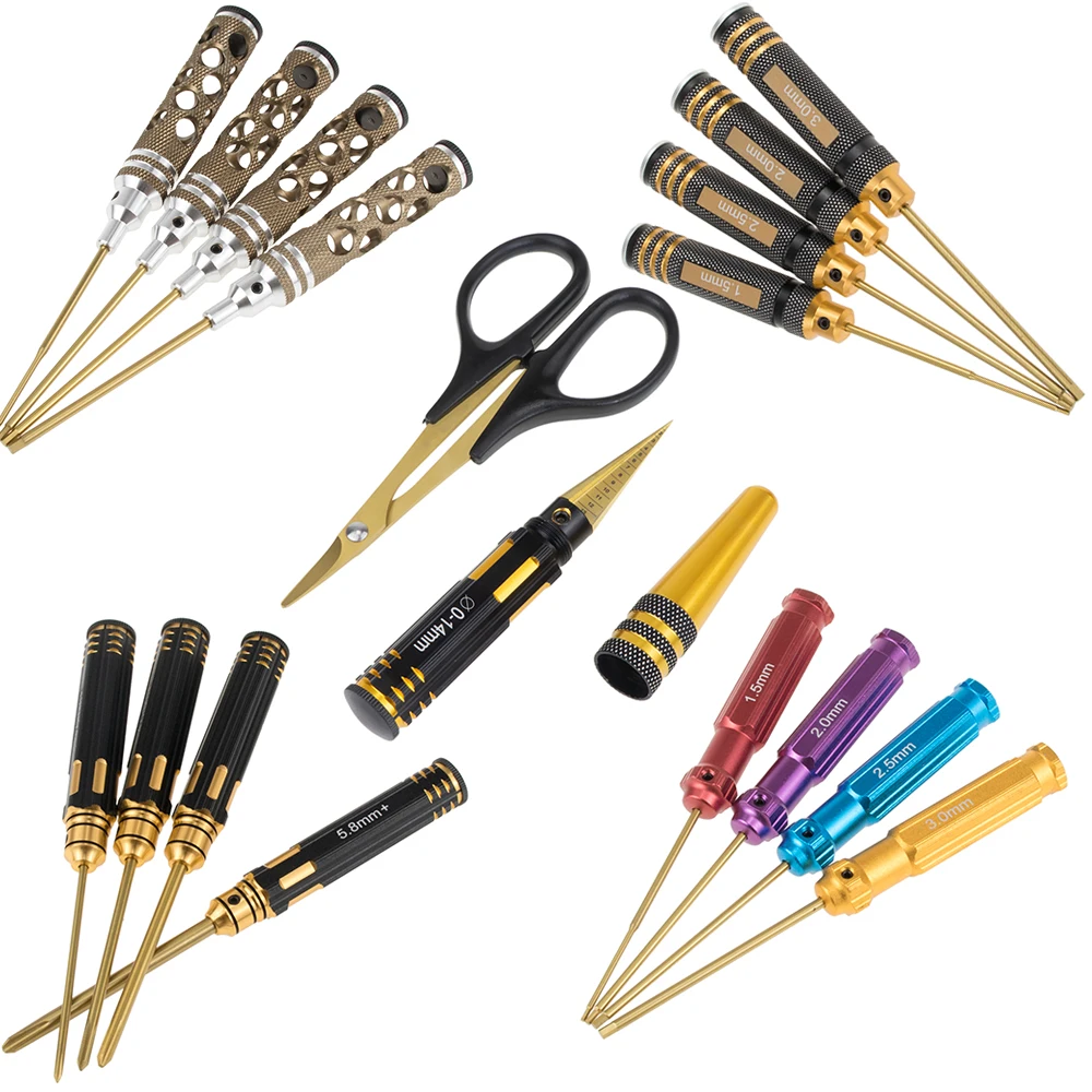 Hex Screwdriver Tool Set Hexagon Screw Driver Tool Kit For RC Car Helicopter Drone Aircraft Car Allen Wrench Repair Tools