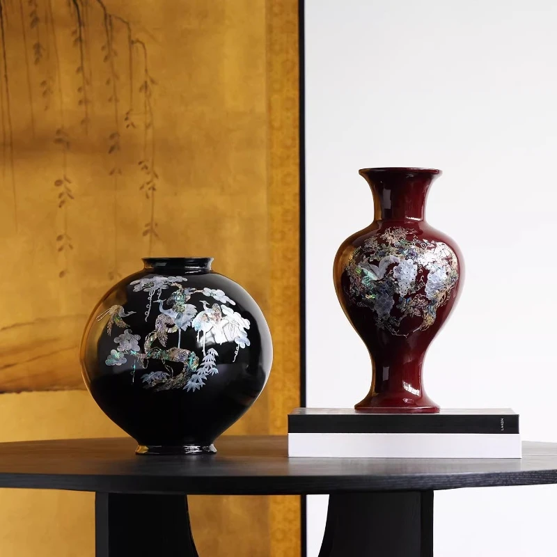 

Return vase, Chinese medieval handmade intangible cultural heritage, living room Bogu rack