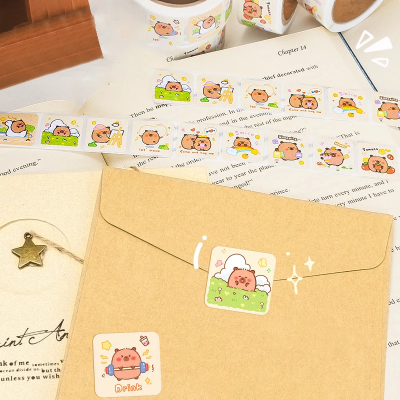 300Pcs Cartoon capibara Graffiti Stickers adesivi autoadesivi multifunzionali per bottiglia d'acqua bagagli per Laptop decalcomanie per Laptop