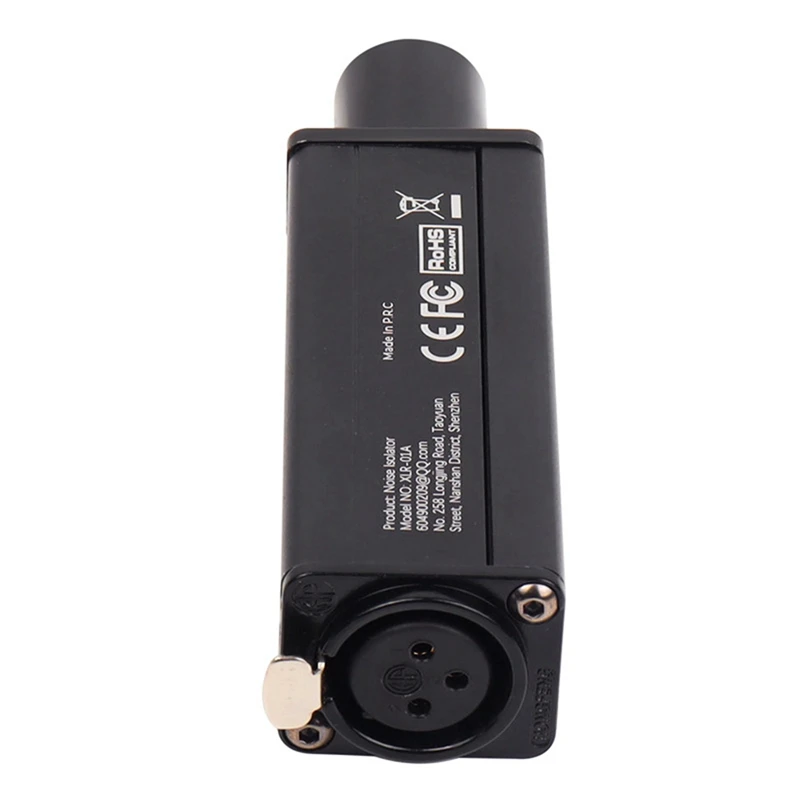 XLR Audio Noise Isolator Balanced Audio Common Ground Current Sound Elimination Noise Reduction Mixer Microphone Sound