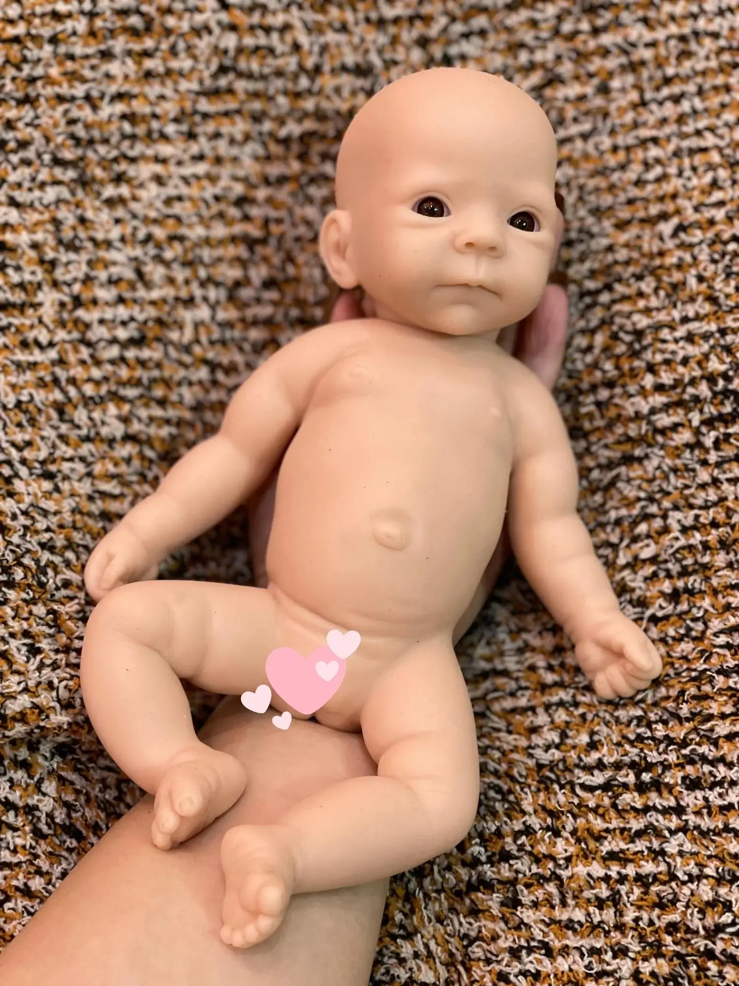 28cm Cute Silicone Bebe Reborn Girl With Painted Skin Waterproof Handmade Soft Touch Feeling Newborn Baby Doll reales para niñas